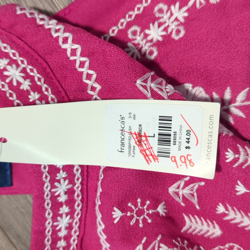 NWT Blue Rain Francesca's Embroidered Halter Romper - Picture 7 of 11